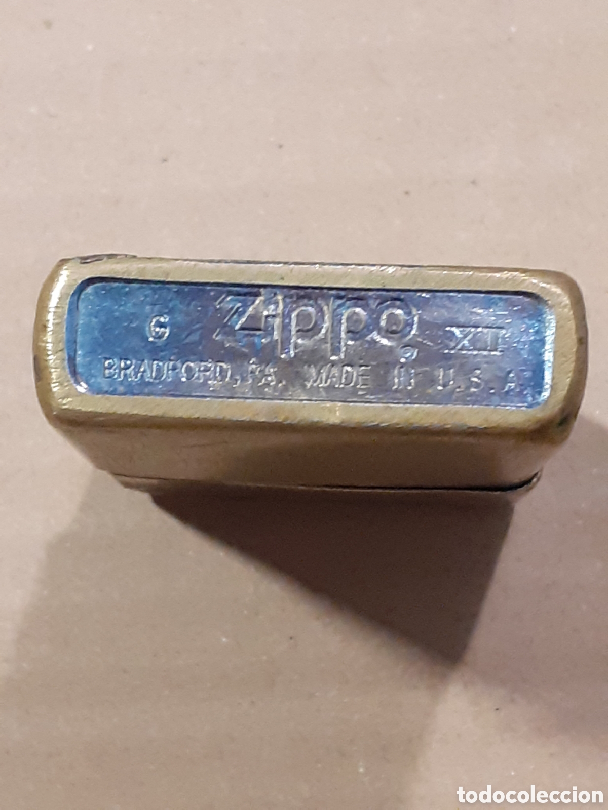 Coleccionismo: Zippo. Grabado con cr&aacute;neo. - Foto 4