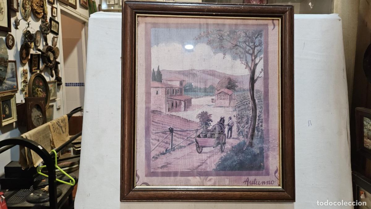 Coleccionismo: cuadro con lamina campo - Foto 1