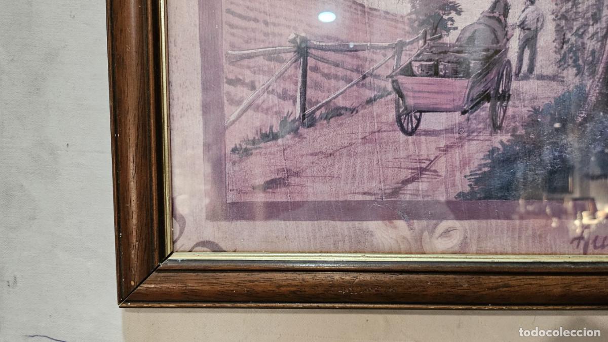 Coleccionismo: cuadro con lamina campo - Foto 4