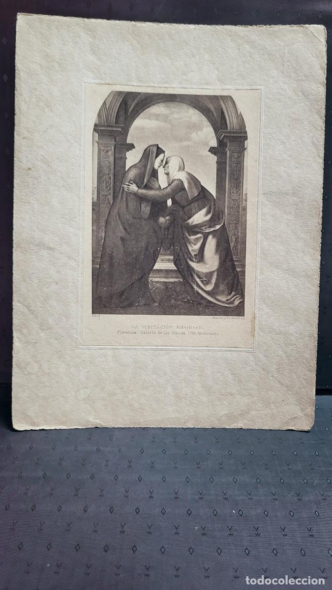 Collectionnisme: ANTIGUA LAMINA RELIGIOSA LA VISITACION ALBERTINELLI RAZON Y FE MADRID NUMERO 15