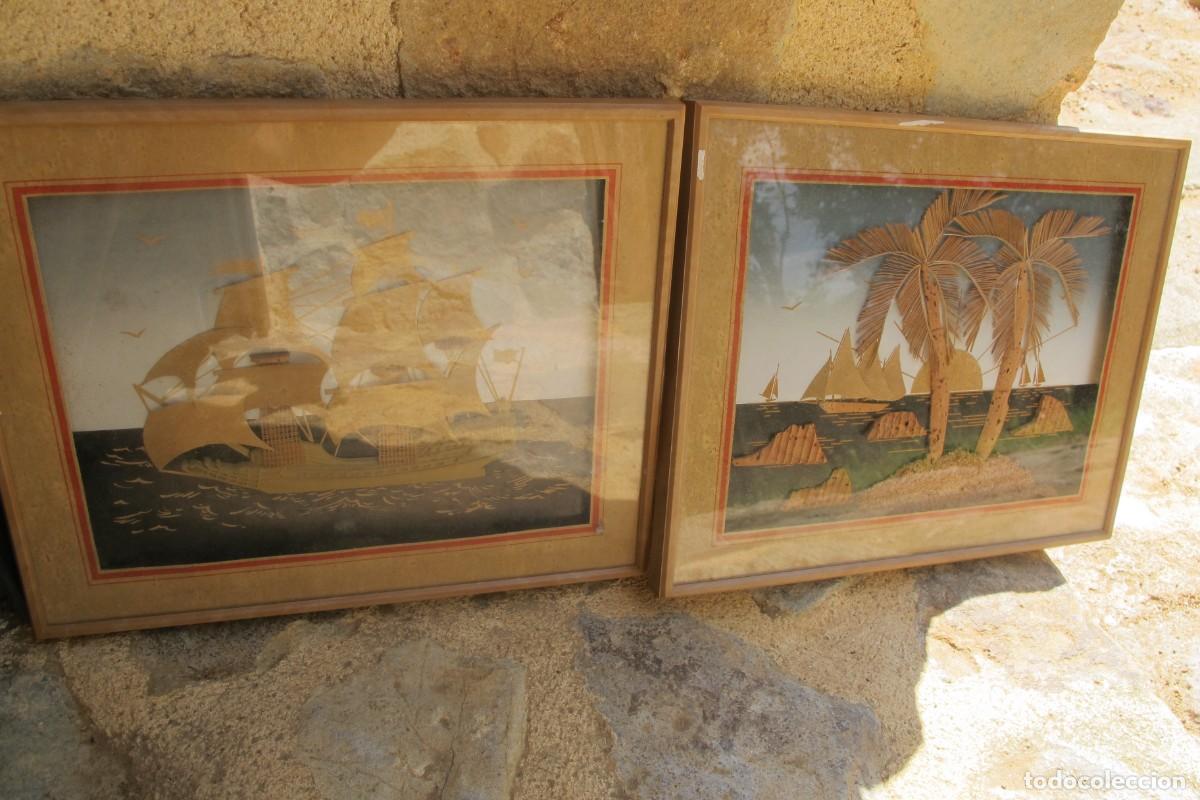 Collecting: 2 CUADRO CORCHO. BARCO ISLA