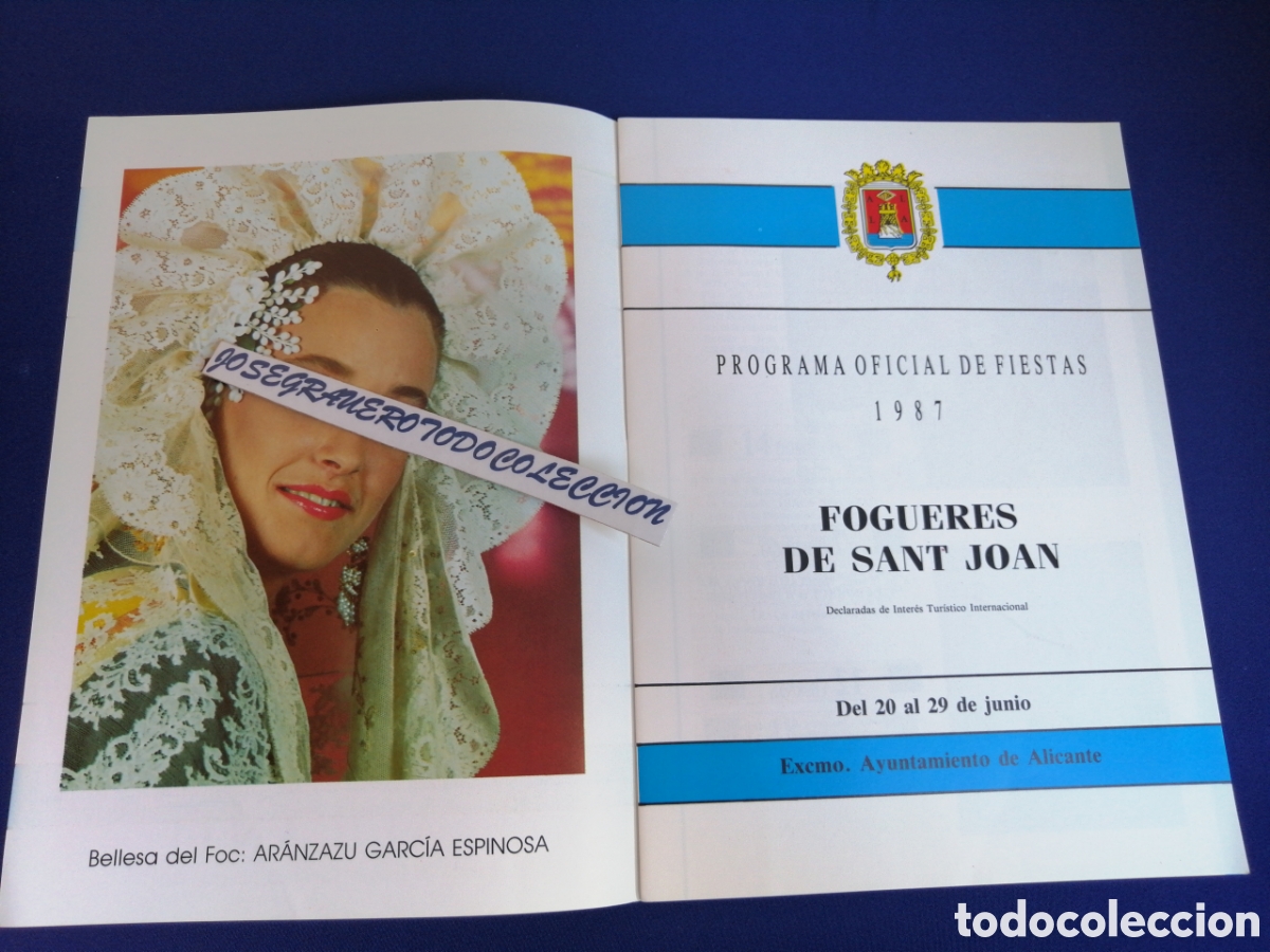 Coleccionismo: FOGUERES DE SANT JOAN 1987 PROGRAMA - Foto 2