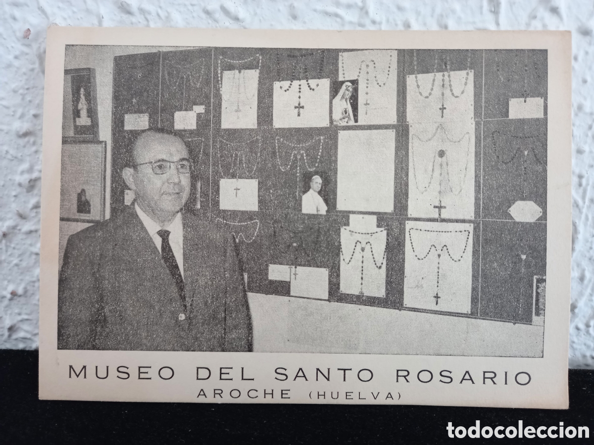 Sammelleidenschaft Papier: MUSEO DEL SANTO ROSARIO. Aroche (Huelva). Tarjeta a&ntilde;os 1960s