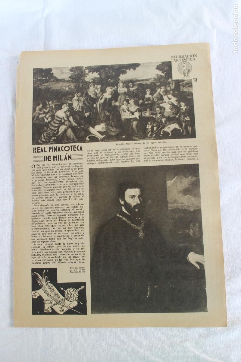 Colecionismo: REAL PINACOTECA DE MILAN