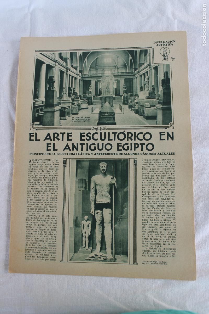 Colecionismo: EL ARTE ESCULTORICO EN EL ANTIGUO EGIPTO