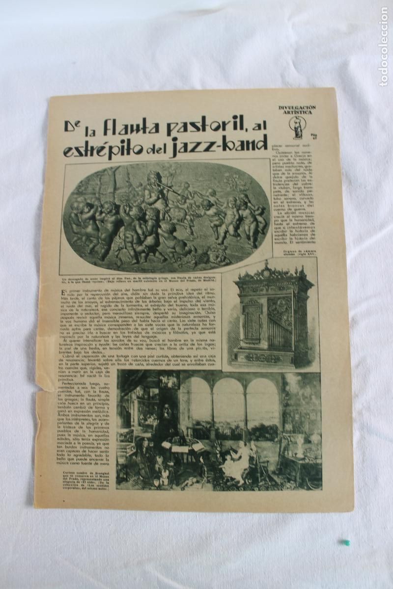 Collecting paper: DE LA FLAUTA PASTORIL AL JAZZ BAND