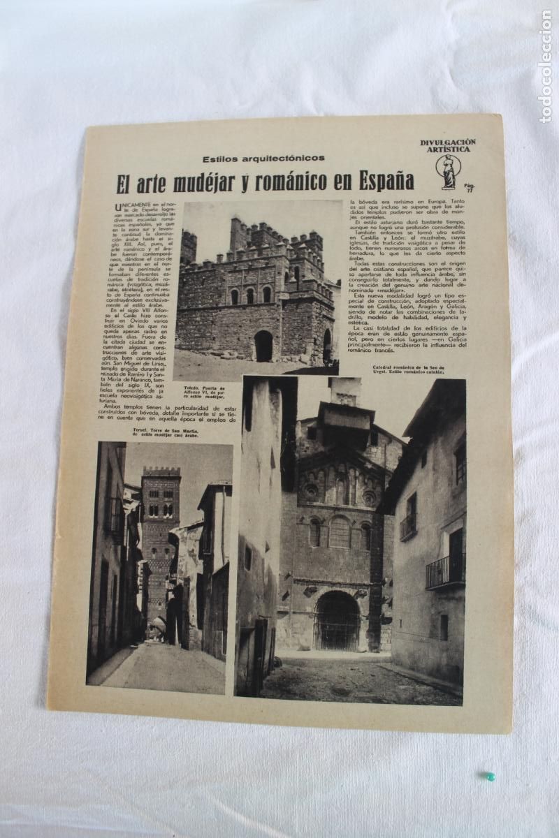 Collecting paper: EL ARTE MUDEJAR Y ROMANICO EN ESPA&Ntilde;A