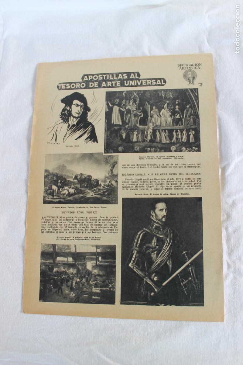 Collezionismo: APOSTILLAS AL TESORO DE ARTE UNIVERSAL