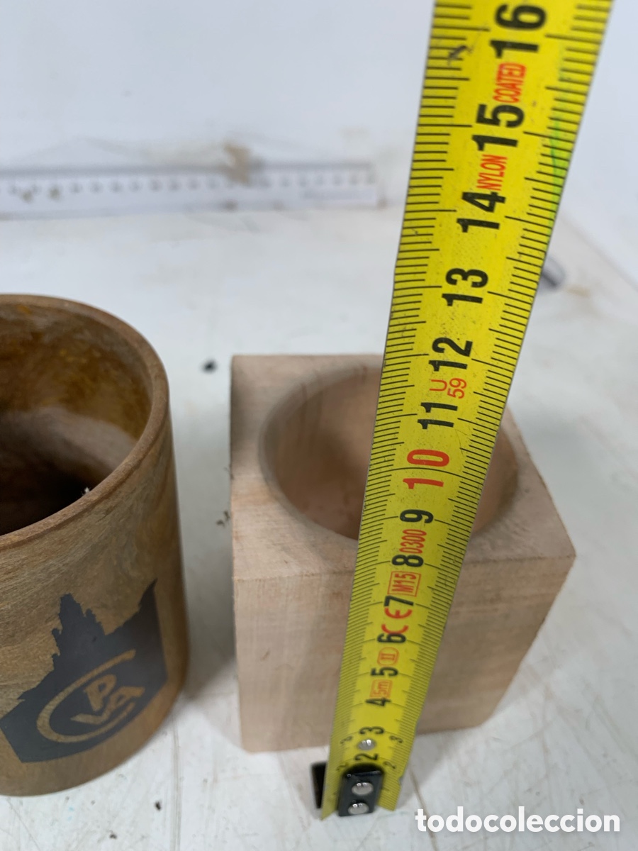 Coleccionismo: 01_ vasos lapiceros de madera - Foto 7