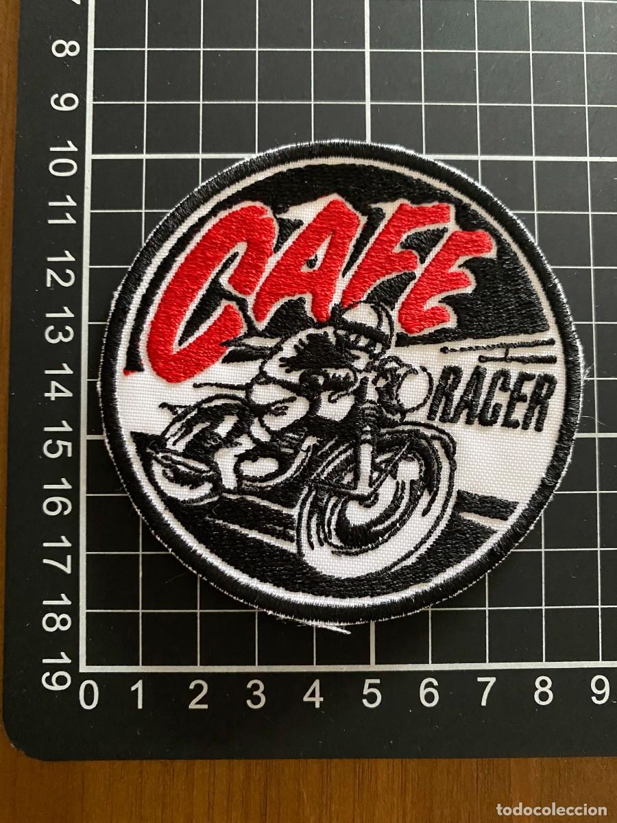 Coleccionismo: PARCHE TELA BORDADO NUEVO Y SIN USO, PARA COSER, CAFE RACER