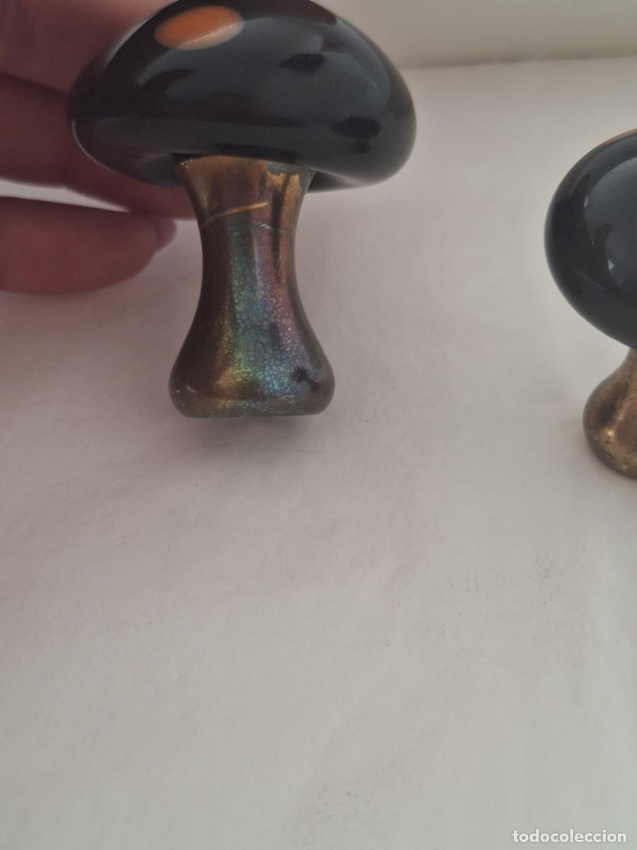 Coleccionismo: Lote 2 peque&ntilde;as setas en murano . - Foto 3