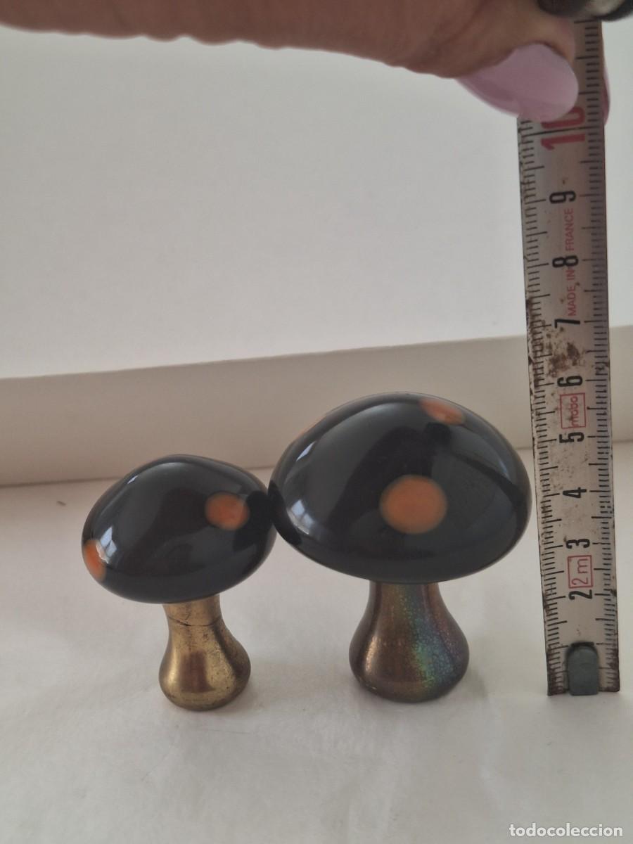 Coleccionismo: Lote 2 peque&ntilde;as setas en murano . - Foto 9