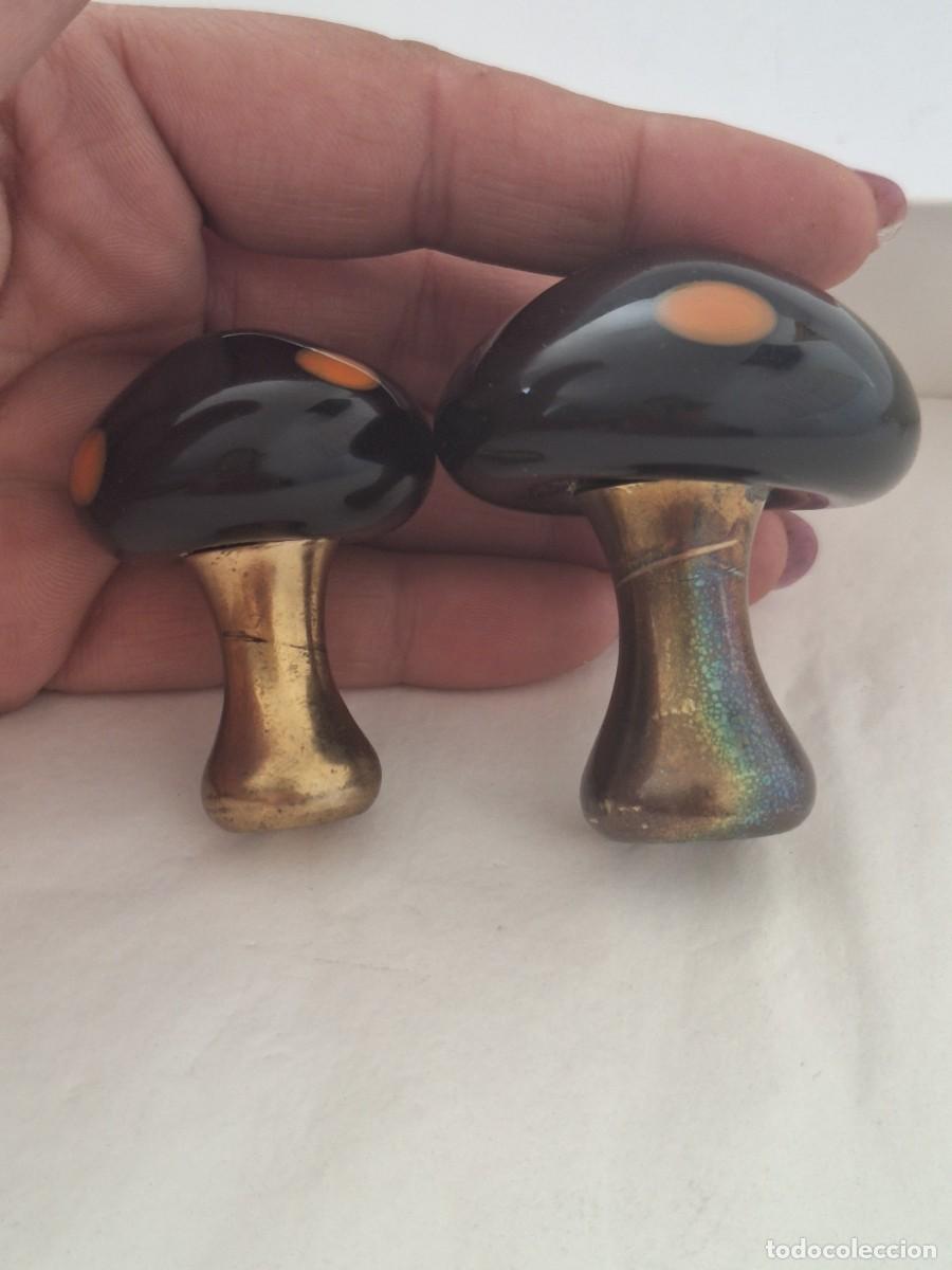 Coleccionismo: Lote 2 peque&ntilde;as setas en murano . - Foto 10