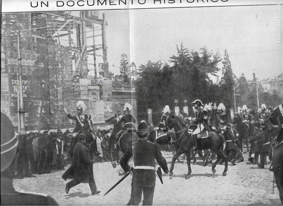 Collectionnisme: A&Ntilde;O 1913 RECORTE PRENSA ATENTADO CONTRA EL REY ALFONSO MADRID CALLE ALCALA RAFAEL SANCHO ALEGRE