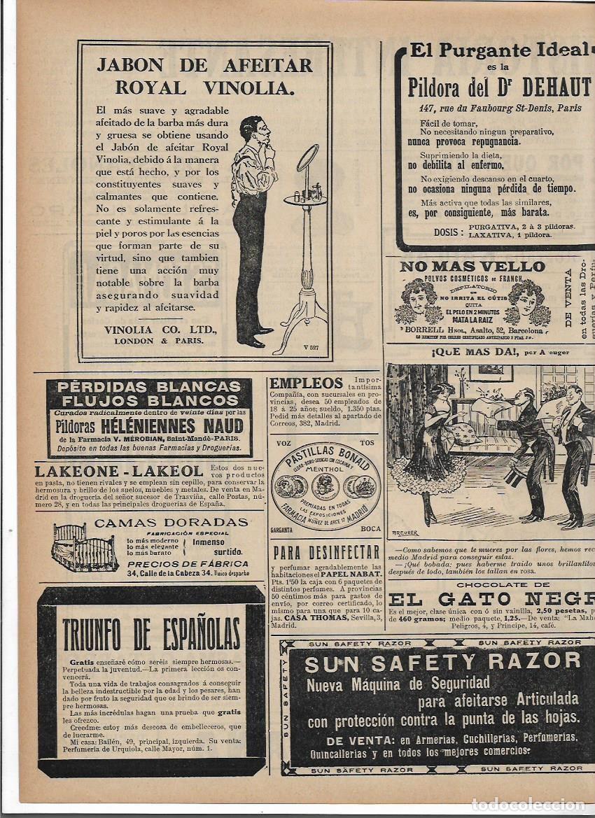 Sammelleidenschaft Papier: A&Ntilde;O 1913 RECORTE PRENSA PUBLICIDAD ROYAL VINOLIA JABON DE AFEITAR AFEITADO