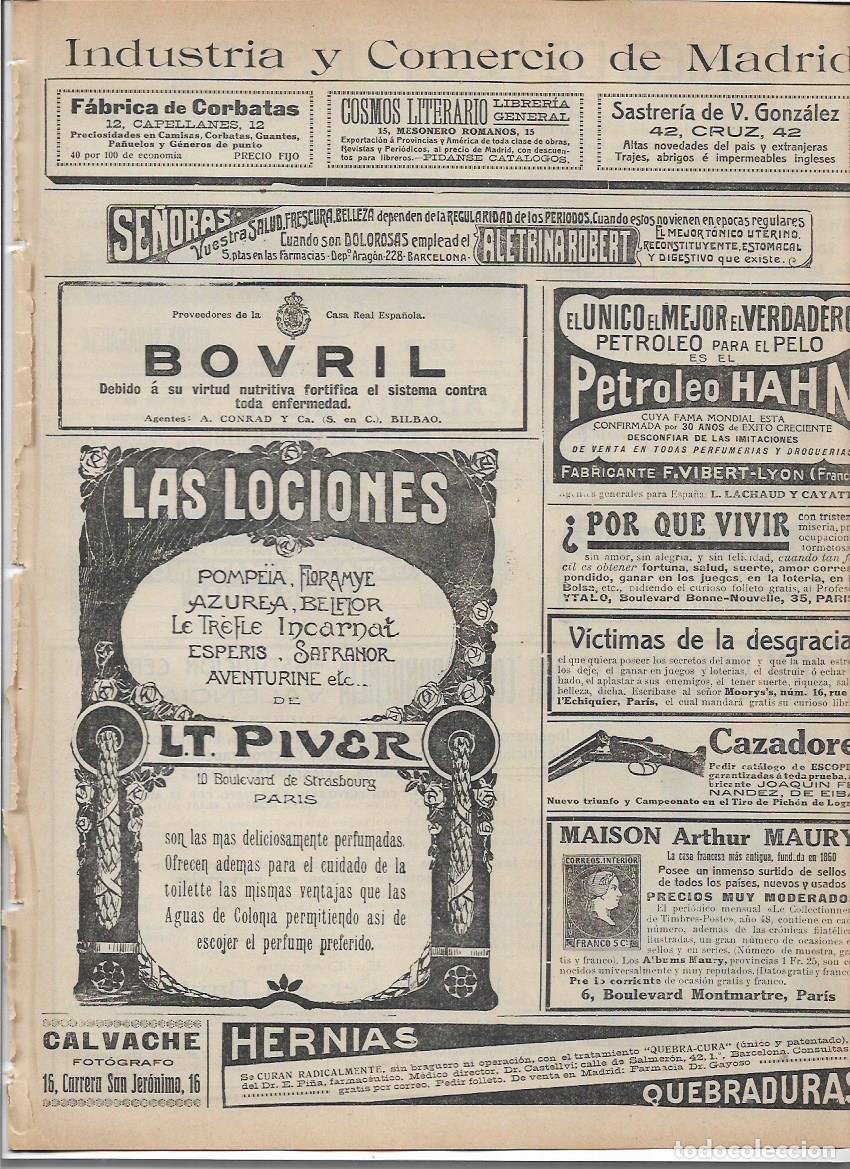 Sammelleidenschaft Papier: A&Ntilde;O 1913 RECORTE PRENSA PUBLICIDAD PERFUME PARFUM L T PIVER LOCION