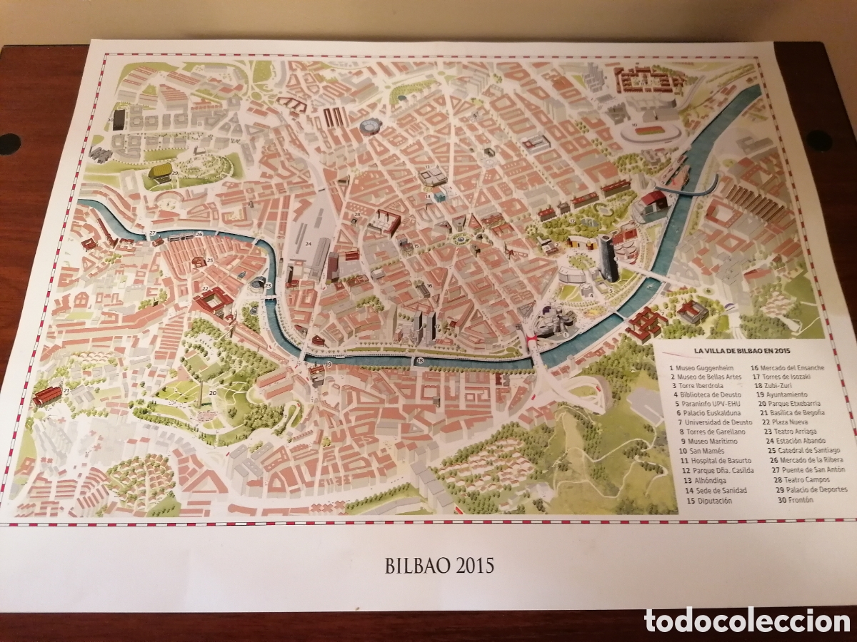 Coleccionismo: L&aacute;mina La Villa De Bilbao En 2015. El Correo BBK.27x36. Un Nuevo Bilbao Para El Siglo XXI