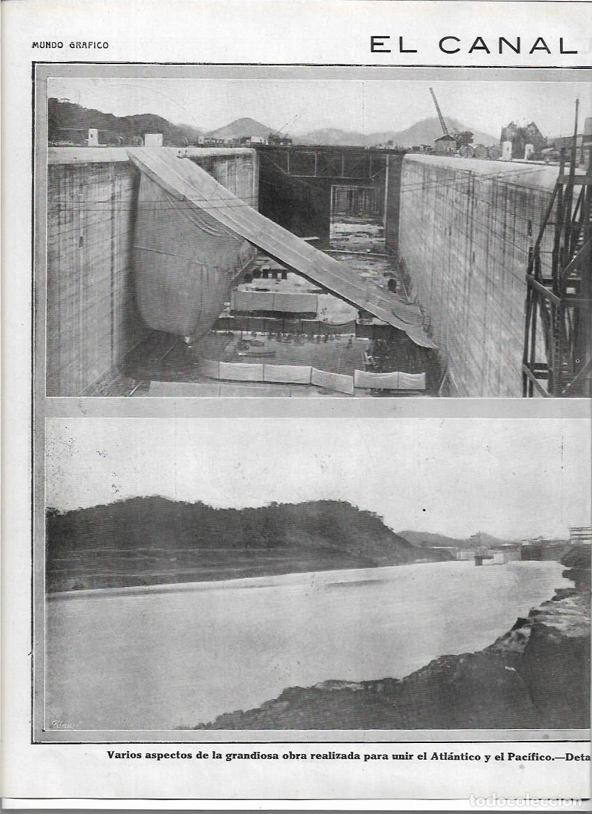 Sammelleidenschaft Papier: A&Ntilde;O 1913 RECORTE PRENSA CANAL DE PANAMA ENTRADA DE AGUAS