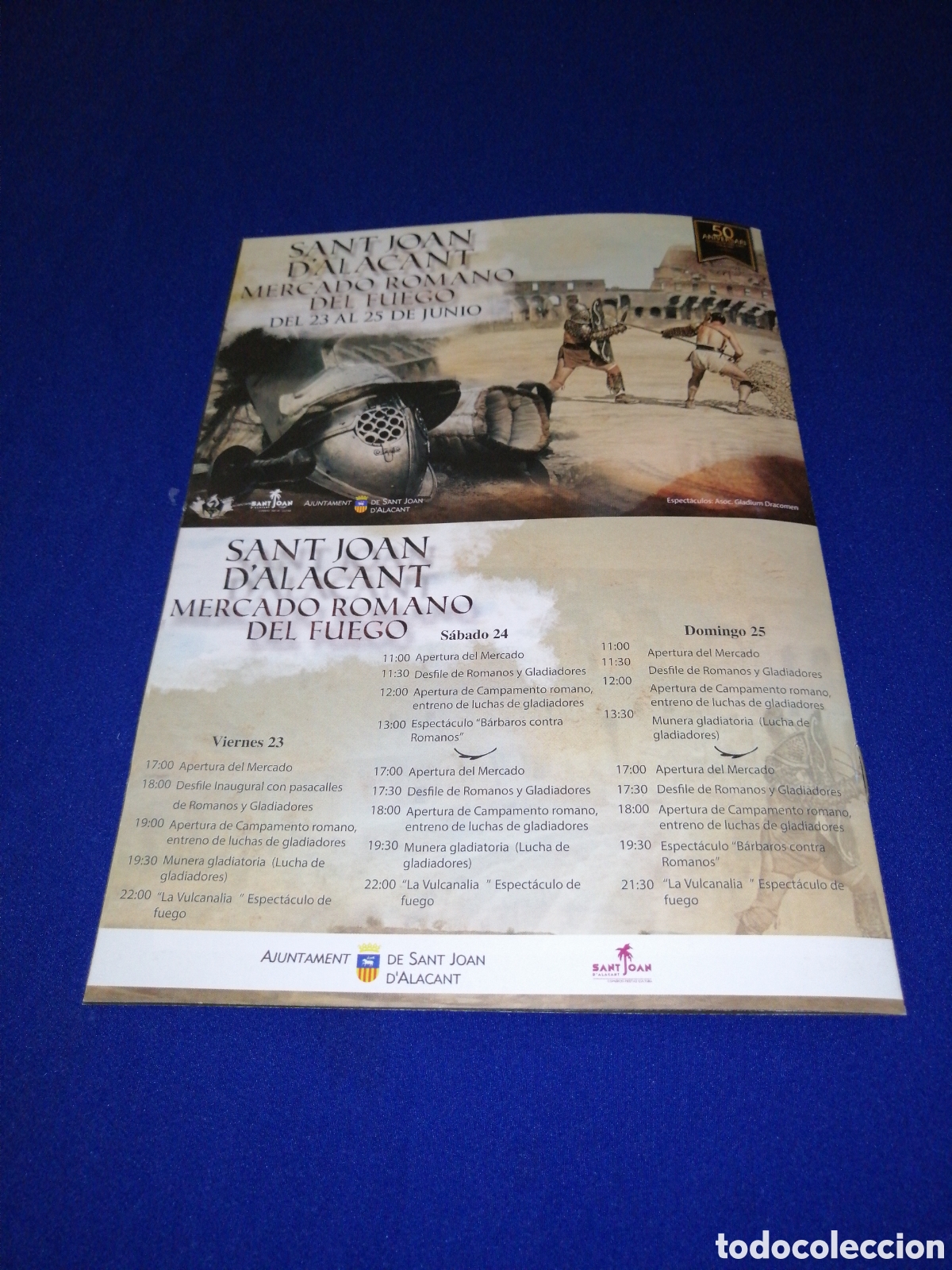 Coleccionismo: FOGUERES DE SANT JOAN 50 ANIVERSARIO PROGRAMA - Foto 4