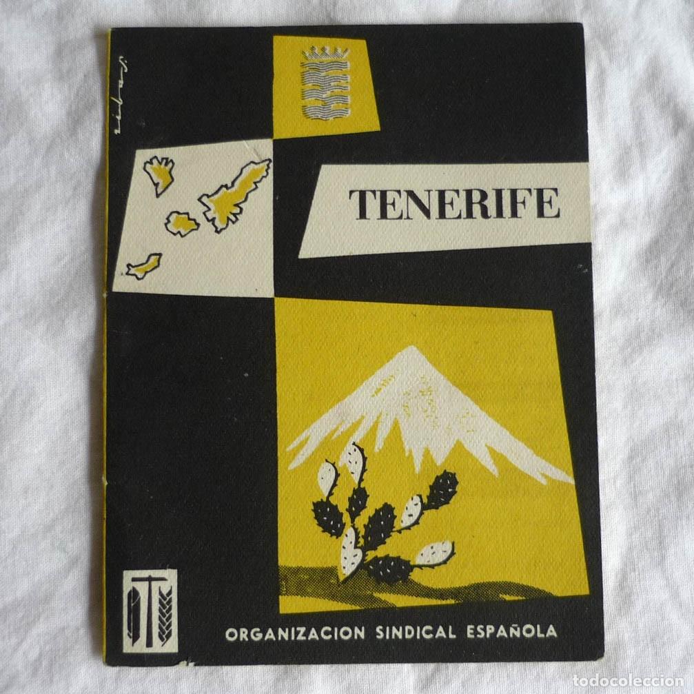 Collezionismo: Tr&iacute;ptico Tenerife organizaci&oacute;n Sindical Espa&ntilde;ola a&ntilde;os 50