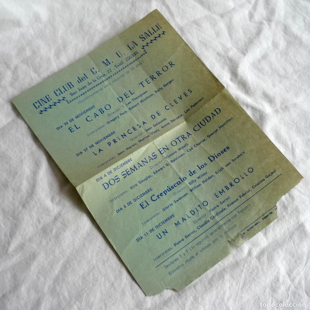 Collezionismo: Programa Cine Club del C.M.U. La Salle