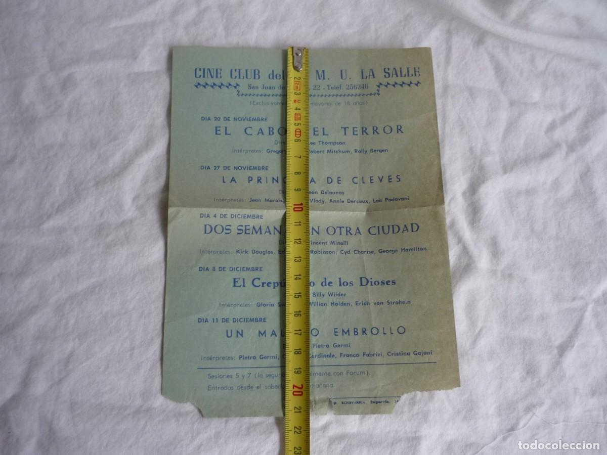 Coleccionismo: Programa Cine Club del C.M.U. La Salle - Foto 3