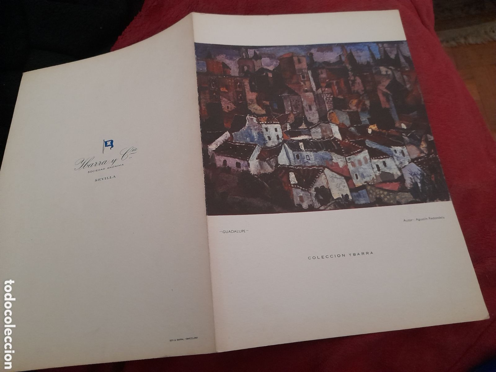 Coleccionismo: Guadalupe, Ilustracion de Agust&iacute;n Redondela, Carta men&uacute; del Trasatl&aacute;ntico Cabo San Roque, YBARRA Y C