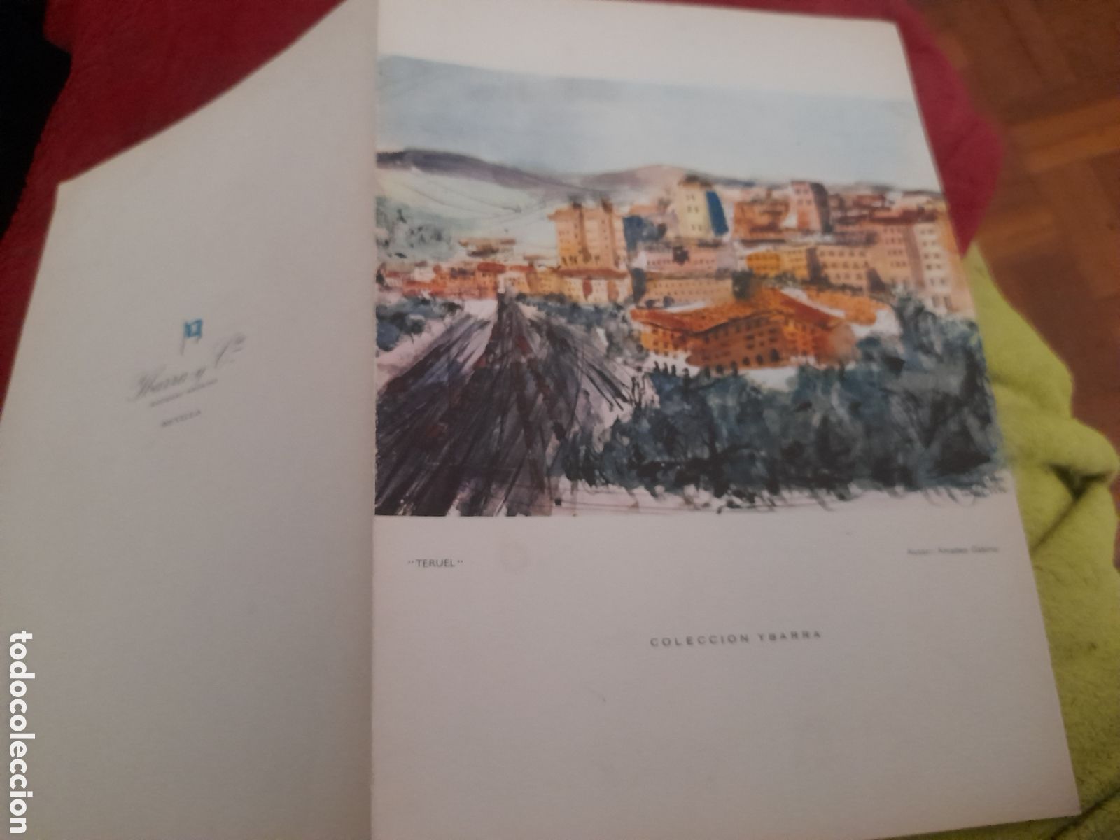 Coleccionismo: Teruel, ilustracion de Amadeo Gabino, Carta men&uacute; del Trasatl&aacute;ntico Cabo San Roque, YBARRA Y CIA