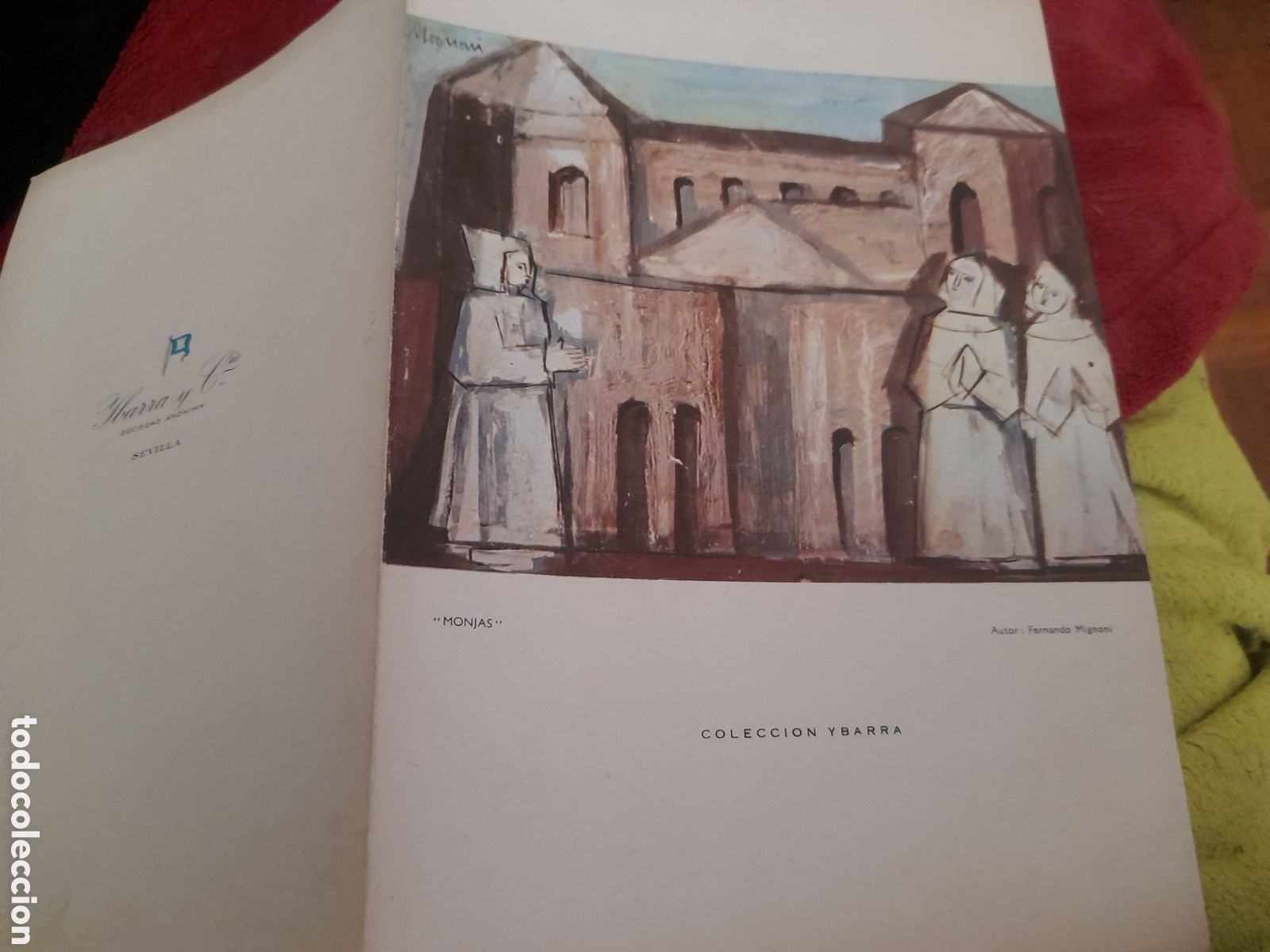 Coleccionismo: Monjas, Ilustracion de Fernando Mignoni, Carta men&uacute; del Trasatl&aacute;ntico Cabo San Roque, YBARRA Y CIA