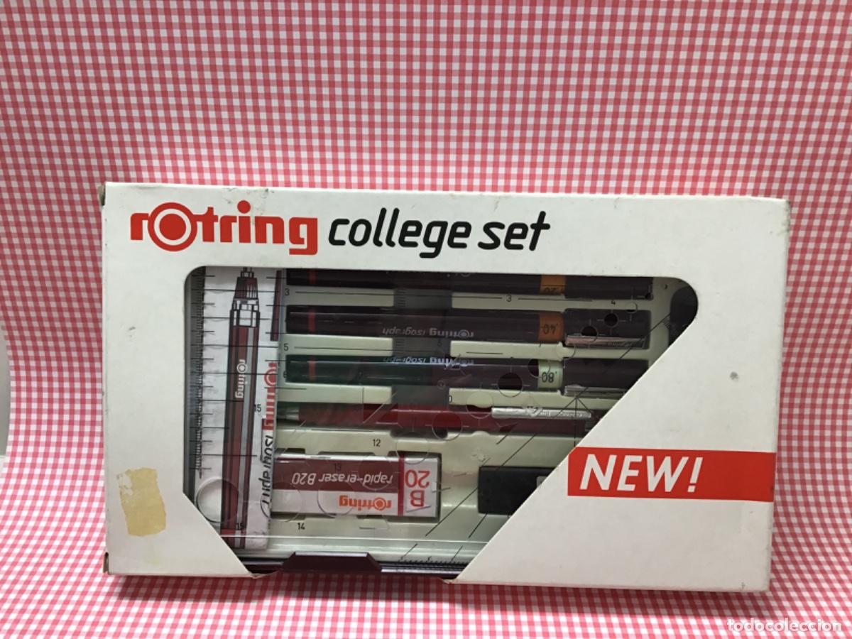 Coleccionismo: Caja de Rotring completa,sin usar - Foto 1