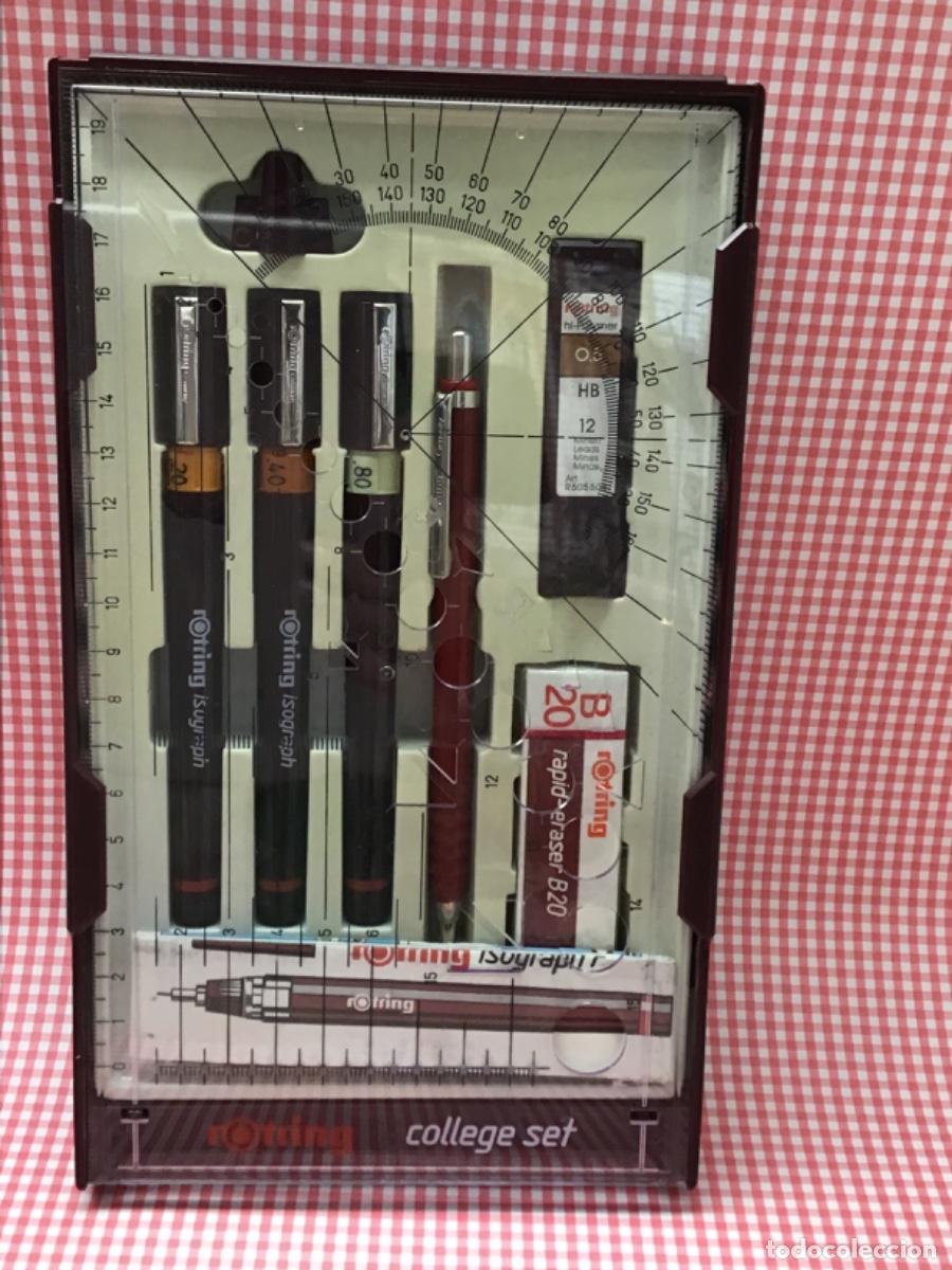 Coleccionismo: Caja de Rotring completa,sin usar - Foto 3