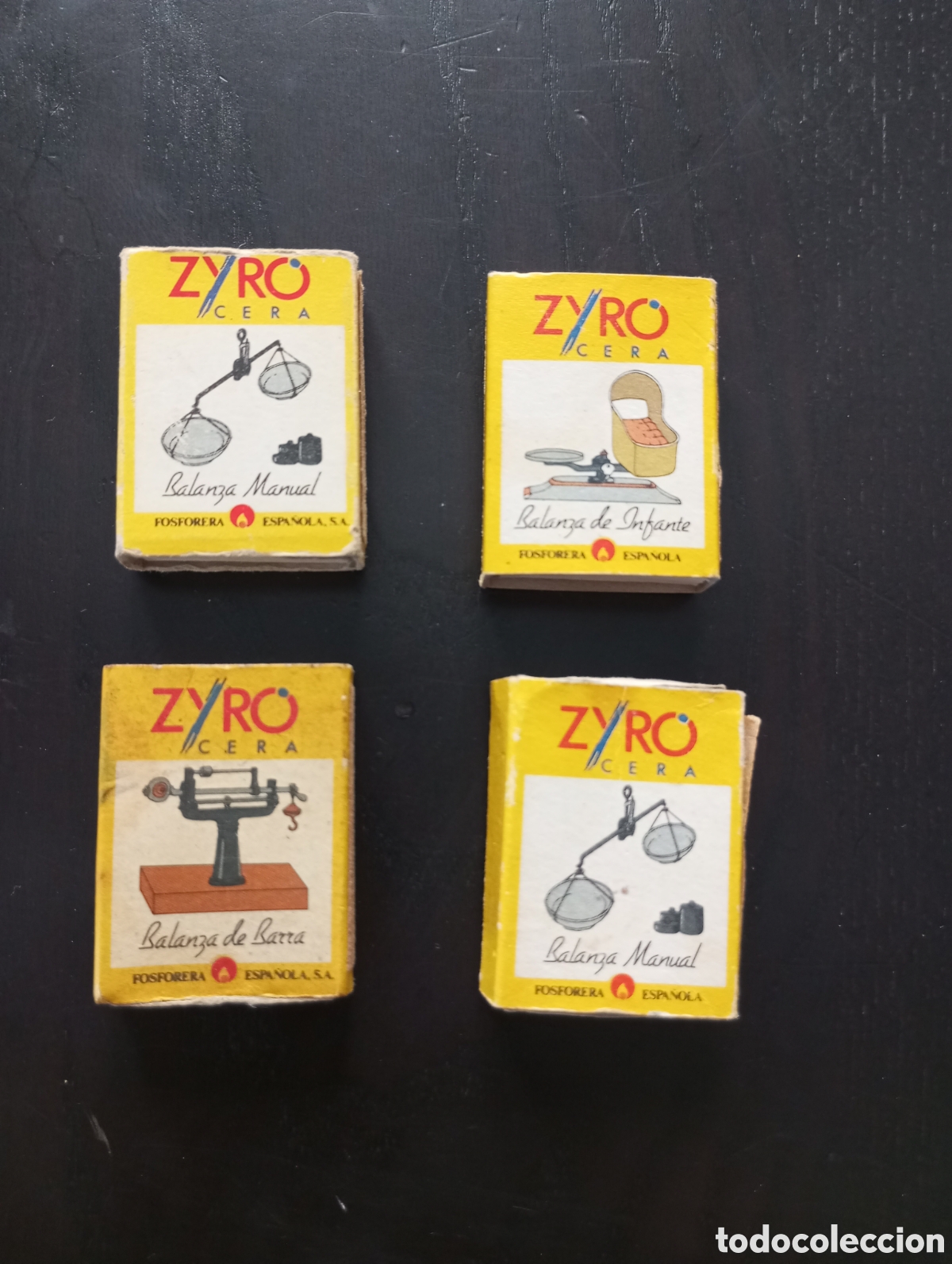 Coleccionismo: 4 cajas Cerillas ZYRO colecci&oacute;n - Foto 1