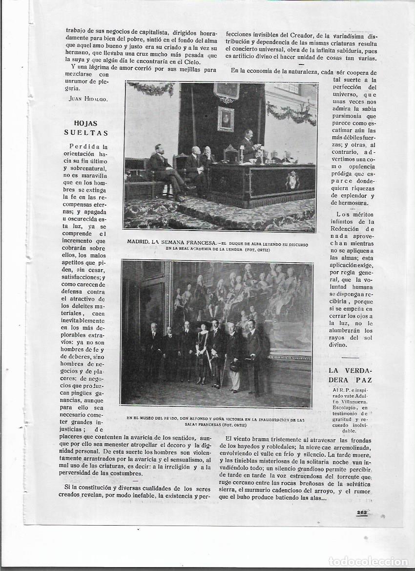 Coleccionismo: 1920 RECORTE PRENSA MADRID SEMANA FRANCESA DISCURSO DUQUE DE ALBA INAUGURACION SALAS MUSEO PRADO