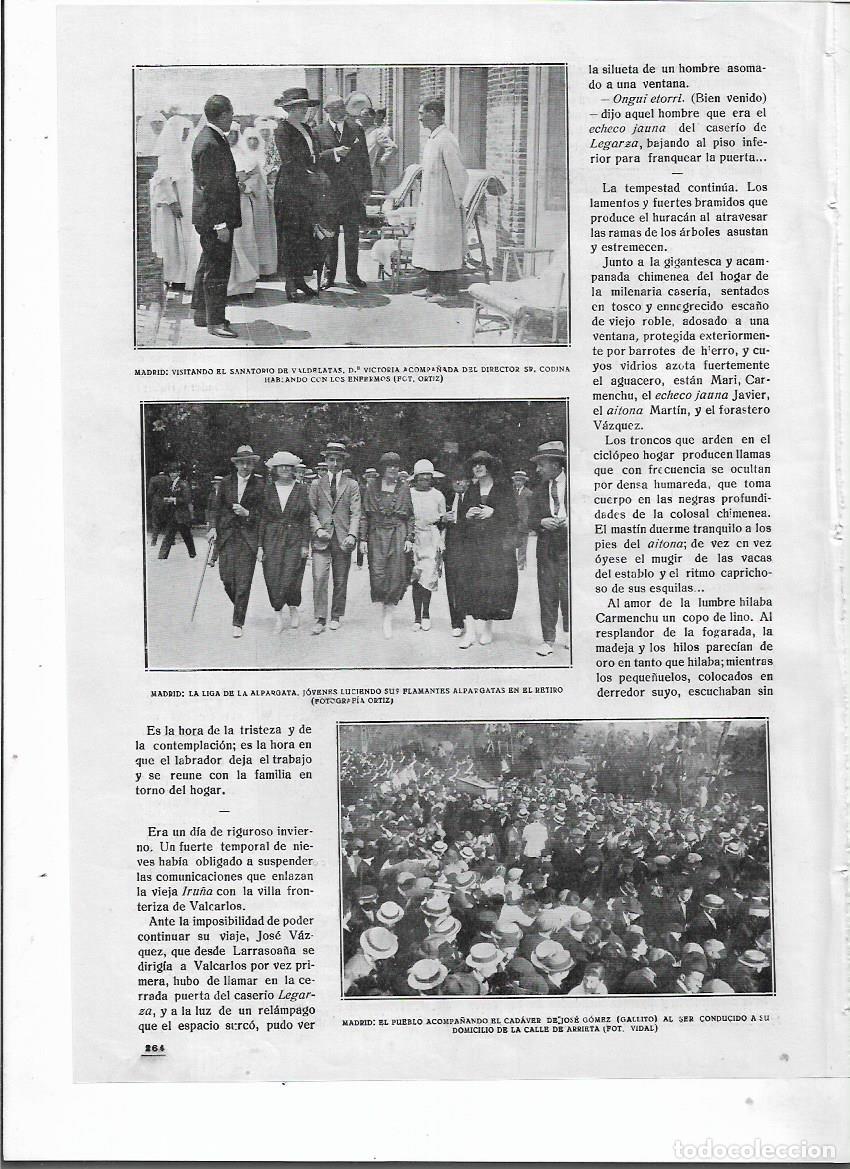 Coleccionismo: A&Ntilde;O 1920 RECORTE PRENSA MADRID FERETRO TORERO JOSE GOMEZ GALLITO TRASLADO DOMICILIO CALLE DE ARRIETA