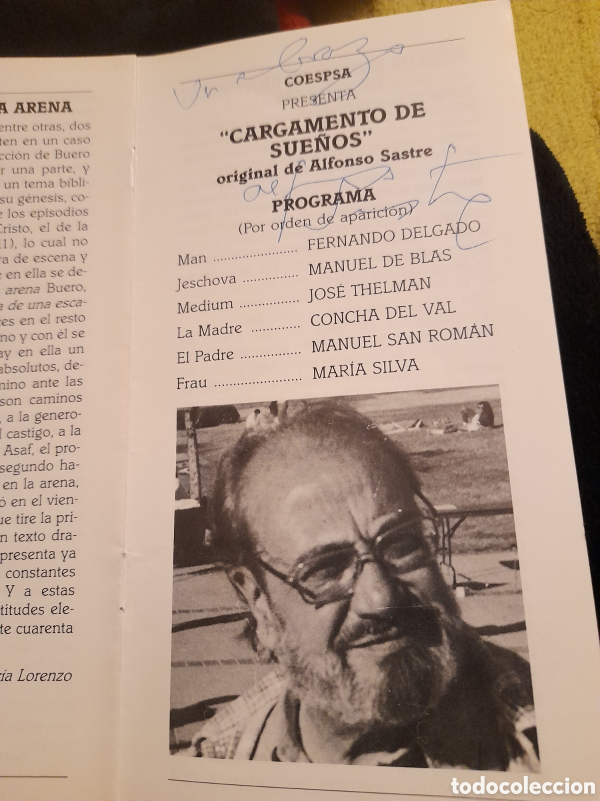 Colecionismo: Programa de Teatro, firmado por Alfonso Sastre