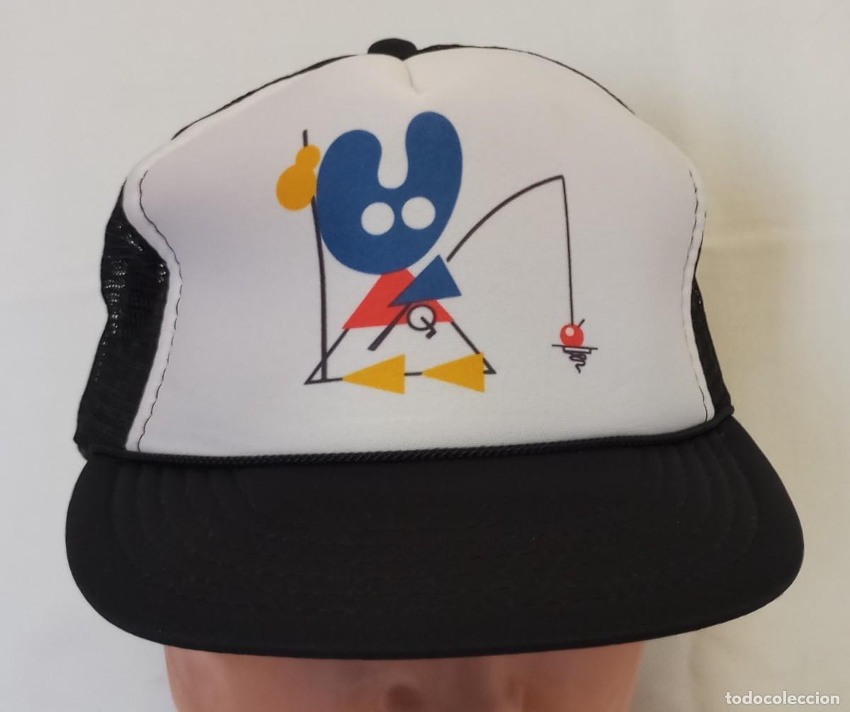 Coleccionismo: Gorra tipo b&eacute;isbol. Dibujo estampado de Miro. - Foto 1