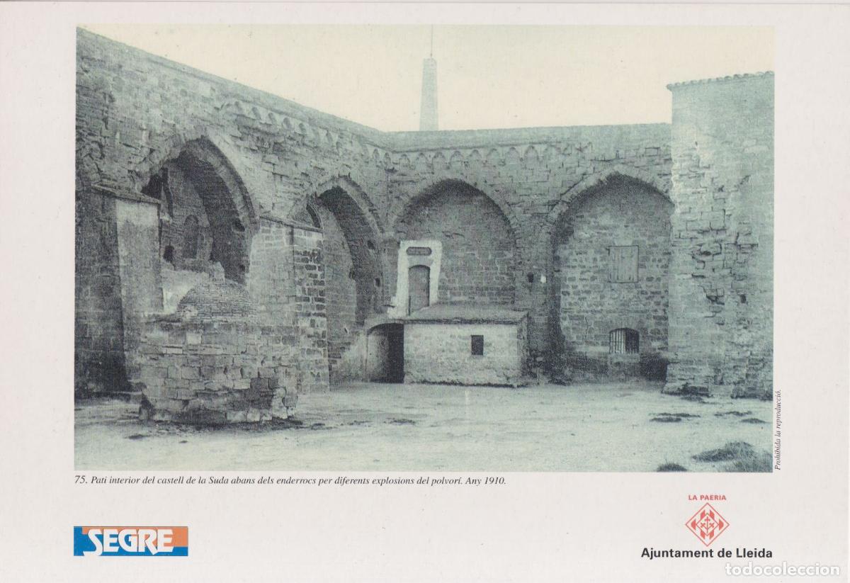Sammelleidenschaft Papier: LAMINA LLEIDA ANTIGA ,SEGRE N&ordm;75 - PATI INTERIOR DEL CASTELL DE LA SUDA. ANY 1910