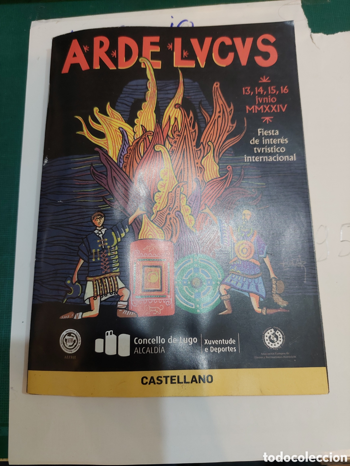 Sammelleidenschaft Papier: Castellano cat&aacute;logo arde lvcvs 2024 lugo fiesta romana O ALMAC&Eacute;N DO COLISEVM LUGO