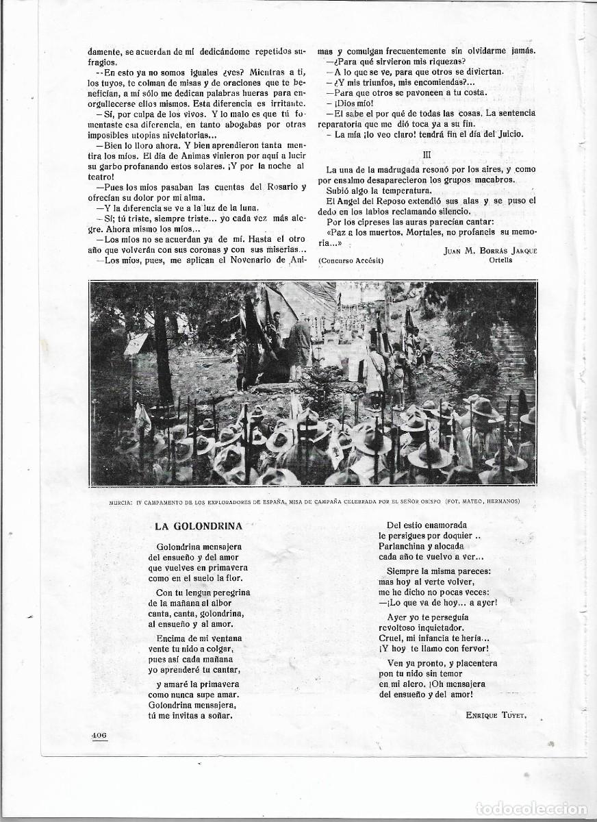 Coleccionismo: A&Ntilde;O 1920 RECORTE PRENSA MURCIA IV CAMPAMENTO EXPLORADORES DE ESPA&Ntilde;A MISA DE CAMPA&Ntilde;A
