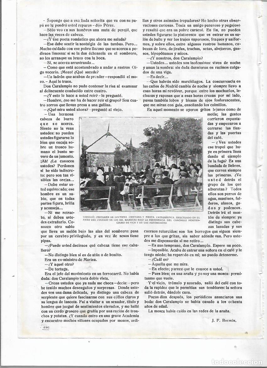 Colecionismo: A&Ntilde;O 1920 RECORTE PRENSA TORELLO CERTAMEN DOCTRINA CRISTIANA PATIO COLEGIO MARISTAS AUTORIDADES