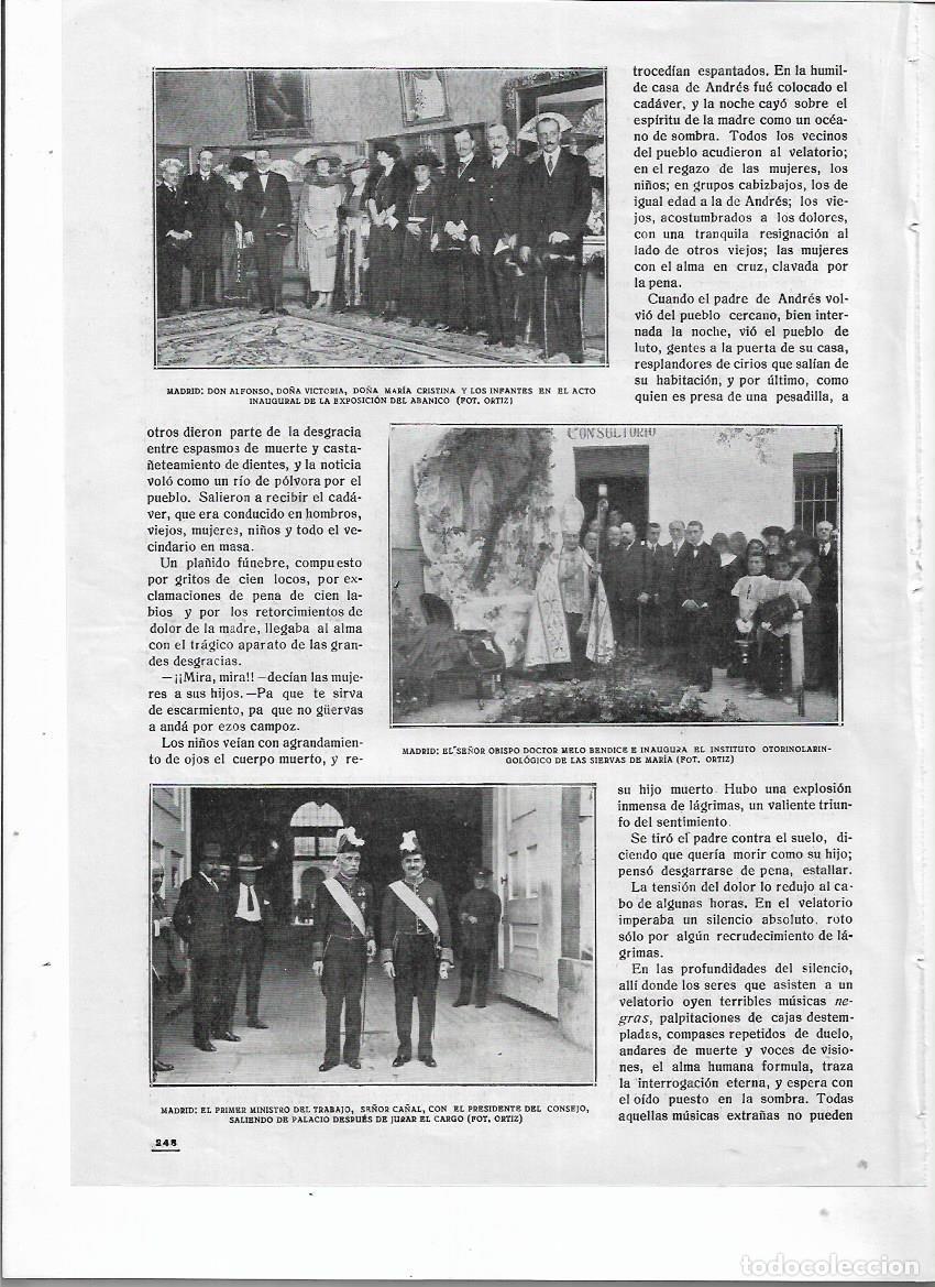 Colecionismo: A&Ntilde;O 1920 RECORTE PRENSA MADRID INAUGURACION DEL INSTITUTO DE OTORRINOLARINGOLOGIA SIERVAS DE MARIA
