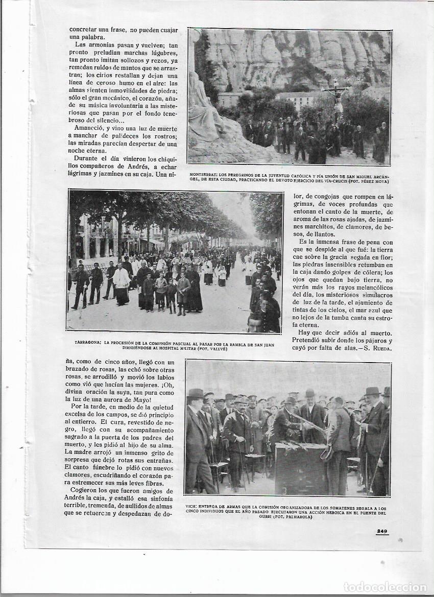 Colecionismo: A&Ntilde;O 1920 RECORTE PRENSA VIC HOMENAJE CINCO MIEMBROS SOMATEN ACCION HEROICA PUENTE DEL GURRI