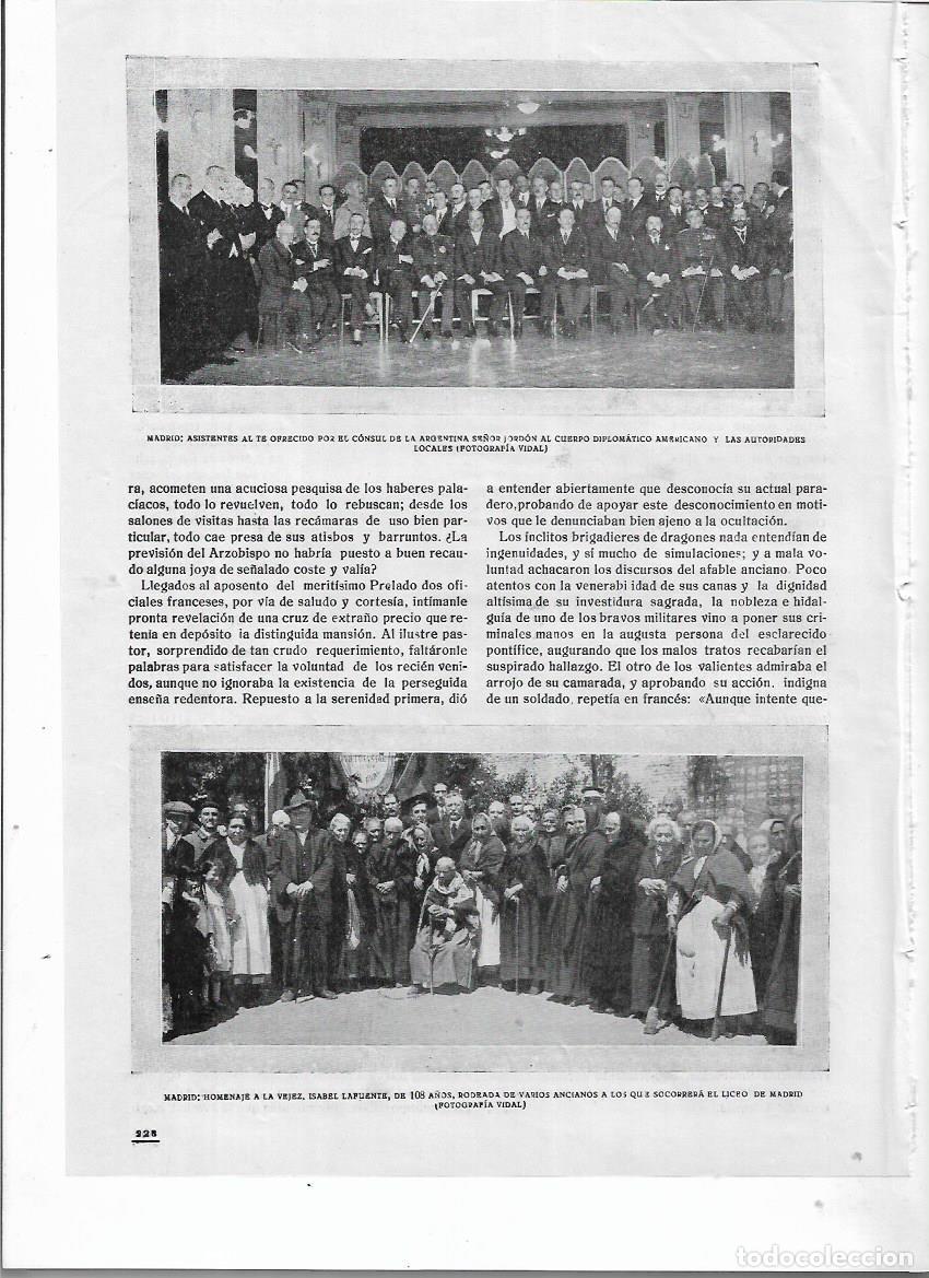 Sammelleidenschaft Papier: A&Ntilde;O 1920 RECORTE PRENSA MADRID HOMENAJE A LA VEJEZ ISABEL LAFUENTE ANCIANA DE 108 A&Ntilde;OS
