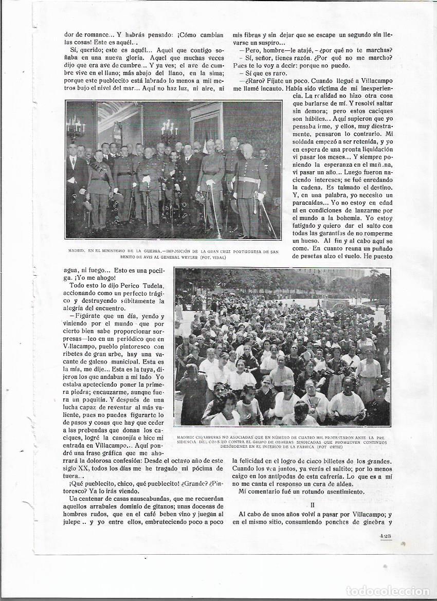 Collezionismo: A&Ntilde;O 1920 RECORTE PRENSA MADRID PROTESTA DE LAS CIGARRERAS CONTRA OBRERAS SINDICADAS