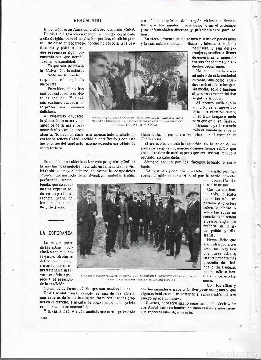 Collecting paper: A&Ntilde;O 1920 RECORTE PRENSA ARCHANDA BANQUETE PERSONALIDADES JAIMISTAS EN EL CHACOLI POPULAR