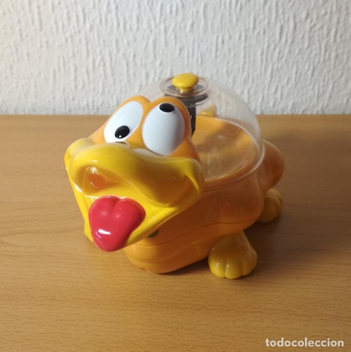Coleccionismo: Sacapuntas autom&aacute;tico en forma de pato naranja. Turtle&rsquo;s family. Modelo Johnny. En caja. A&ntilde;os 90.