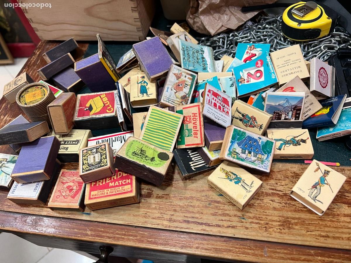 Coleccionismo: LOTE DE ANTIGUAS CAJAS DE CERILLA - Foto 1