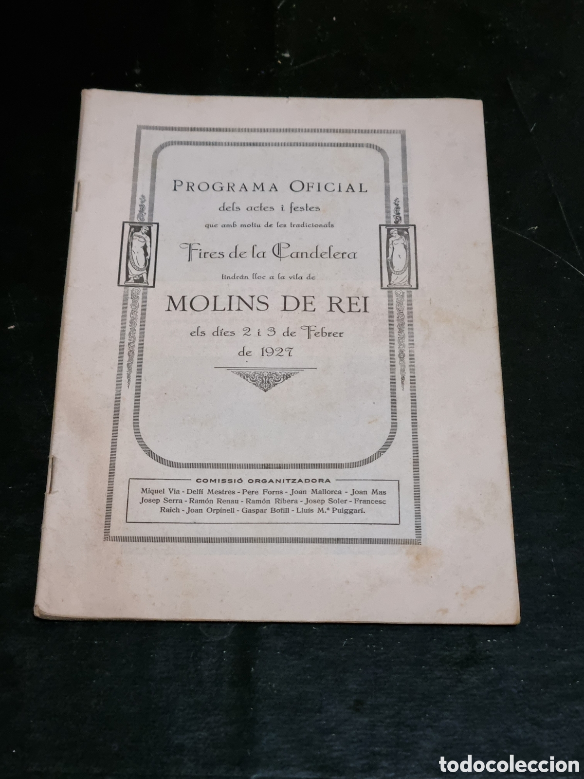 Coleccionismo: MOLINS DE REY, FIRES DE LA CANDELERA 1927 PROGRAMA OFICIAL - Foto 1