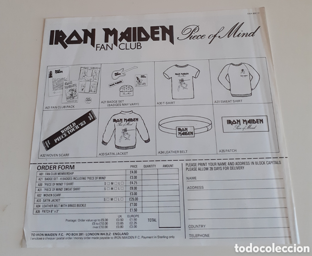 Coleccionismo: Iron Maiden, pegatina cerveza Trooper - Foto 3