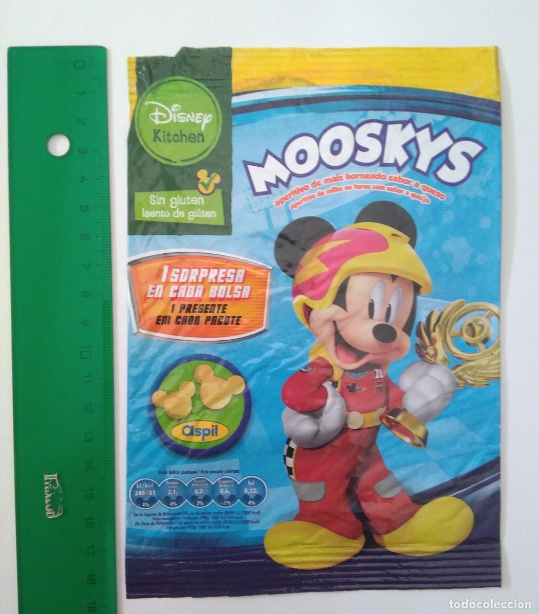 Coleccionismo: ENVOLTORIO BOLSA VACIO MICKEY ASPIL MOOSKYS SNACKS DISNEY Sin tazos mikey mouse empty